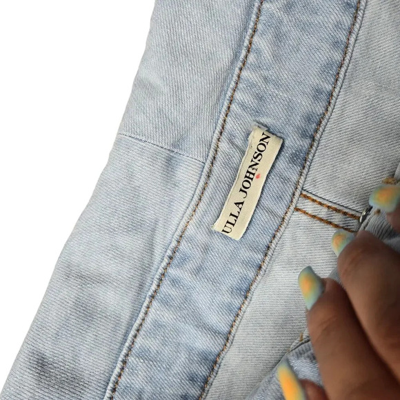 Ulla Johnson Kase Button-Front Foldover Shorts - Picture 5 of 10